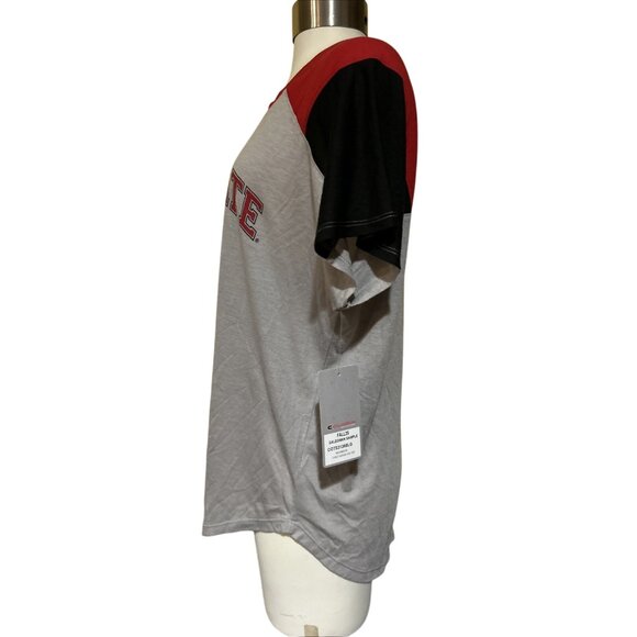 NEW Ohio State Buckeyes OSU Colosseum Gray Wide Neck Loose Fit Shirt Women's M - Picture 4 of 7